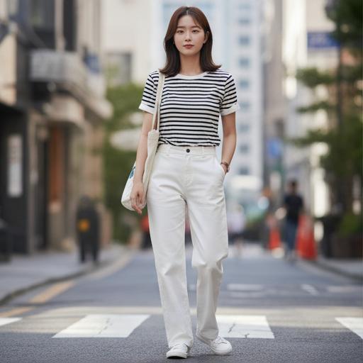스트라이프 티셔츠: 실패 없는 캐주얼 데일리룩