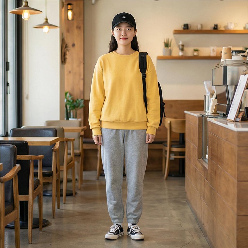 그레이 조거 팬츠: 활동적인 원마일룩