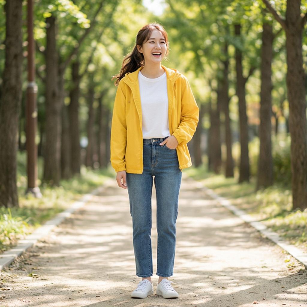 데님 팬츠: 활동적인 나들이 룩