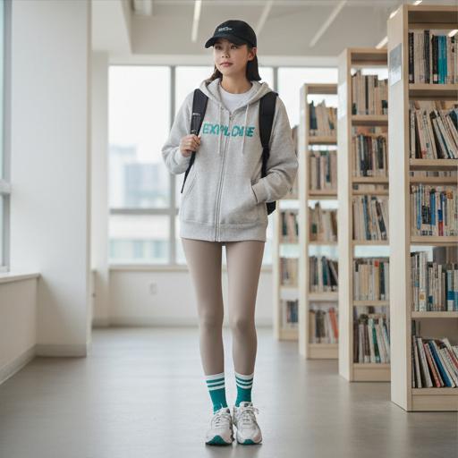 후드 집업과 맨투맨: 활동적인 애슬레저 룩