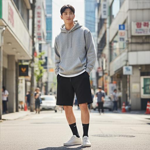 반바지와 스니커즈: 활동적인 스포티 스타일