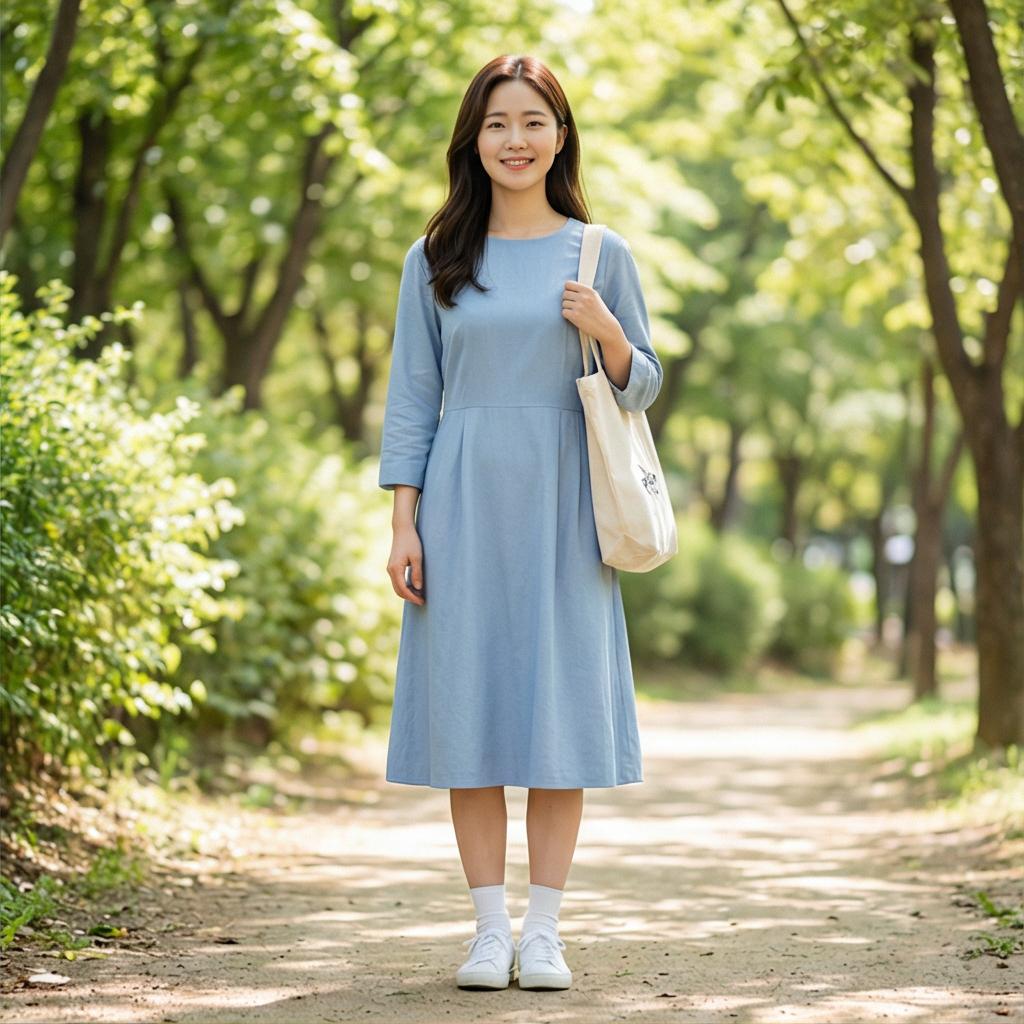 운동화와 에코백: 편안한 근교 나들이 룩