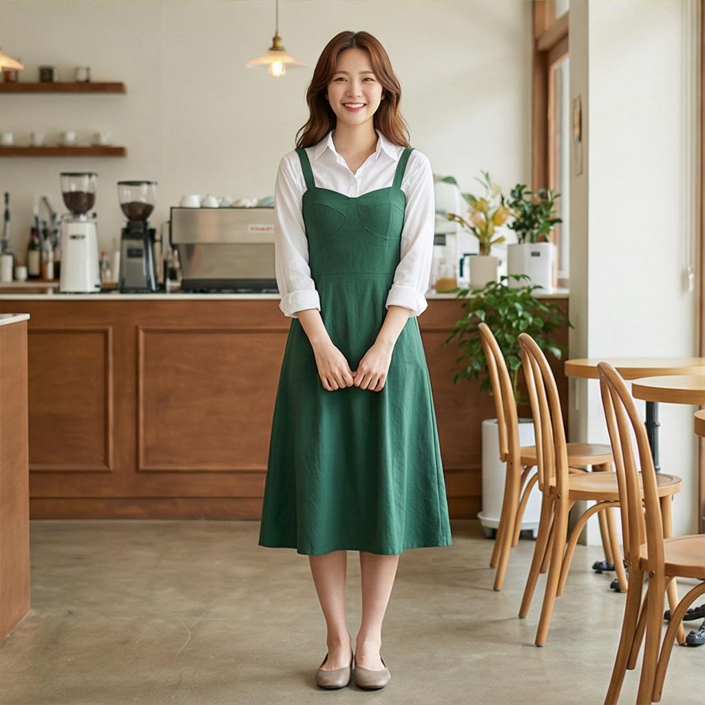흰색 셔츠: 화사한 레이어드 스타일