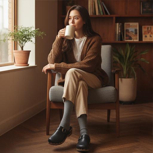 브라운 가디건: 부드럽고 따뜻한 감성 룩