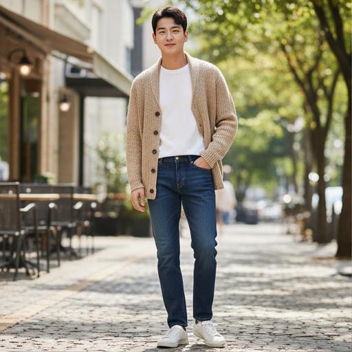 흰 티셔츠: 심플 데일리룩