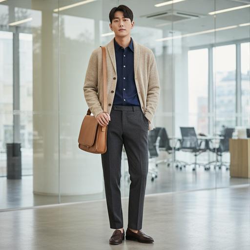네이비 셔츠: 비즈니스 캐주얼 스타일