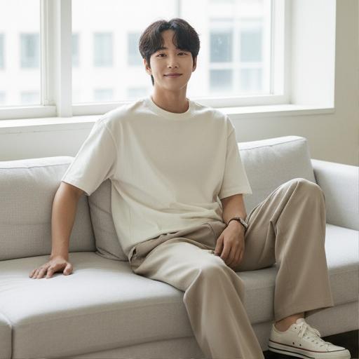 흰색 티셔츠: 캐주얼 데일리룩