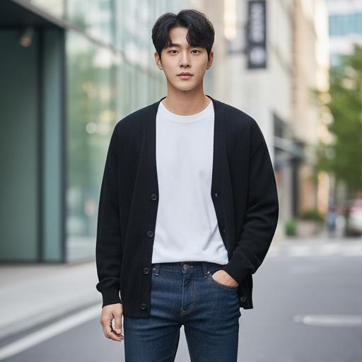 흰 티셔츠와 청바지: 깔끔한 데일리룩