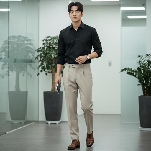 베이지 슬랙스: 부드럽고 세련된 비즈니스 캐주얼