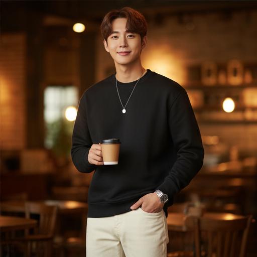 크림진: 부드러운 인상을 주는 데이트룩