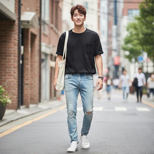 데님 팬츠: 경쾌한 데일리 룩