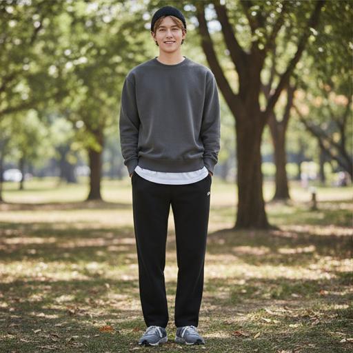 스웨트셔츠(맨투맨): 편안한 주말 나들이룩