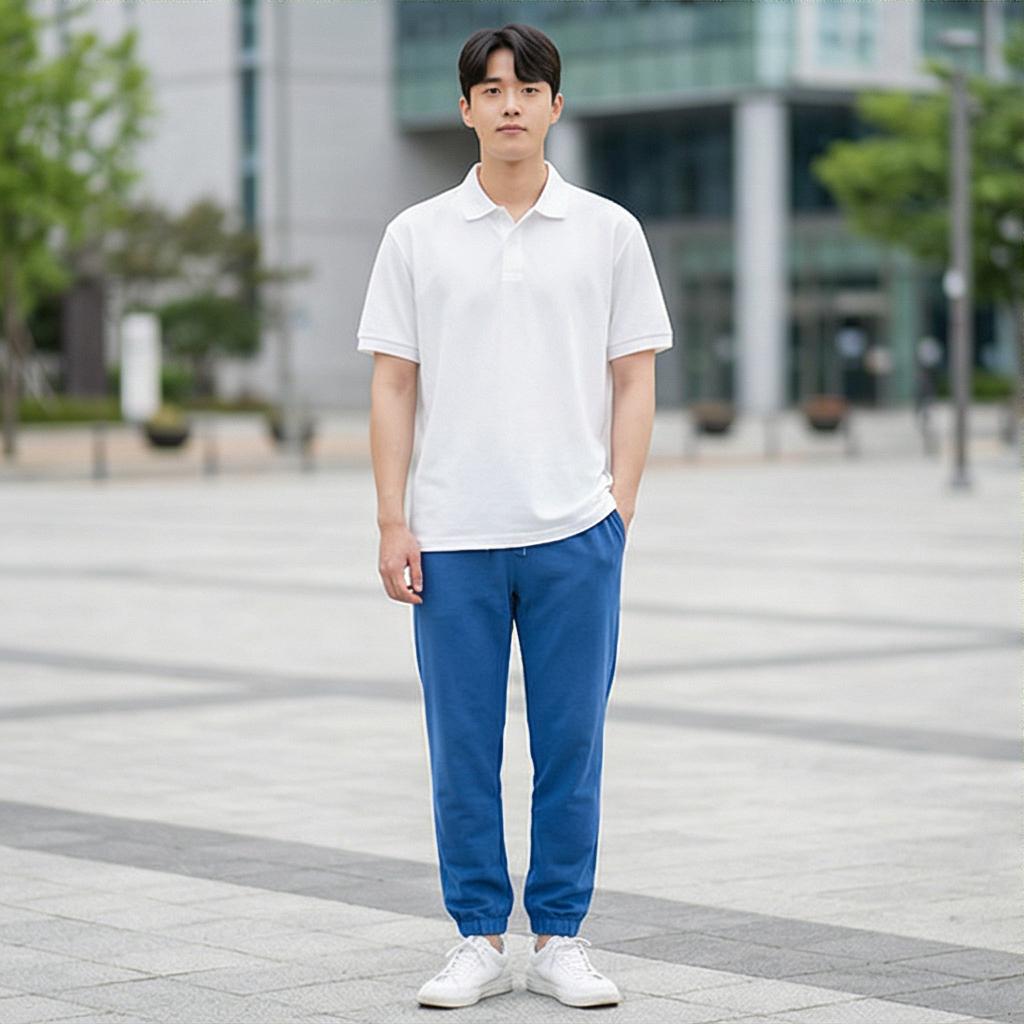 화이트 피케 셔츠: 깔끔함을 더한 나들이 룩