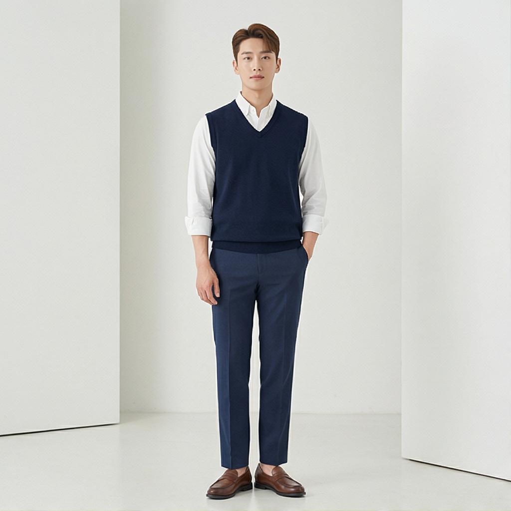 흰색 셔츠: 깔끔한 비즈니스 캐주얼룩