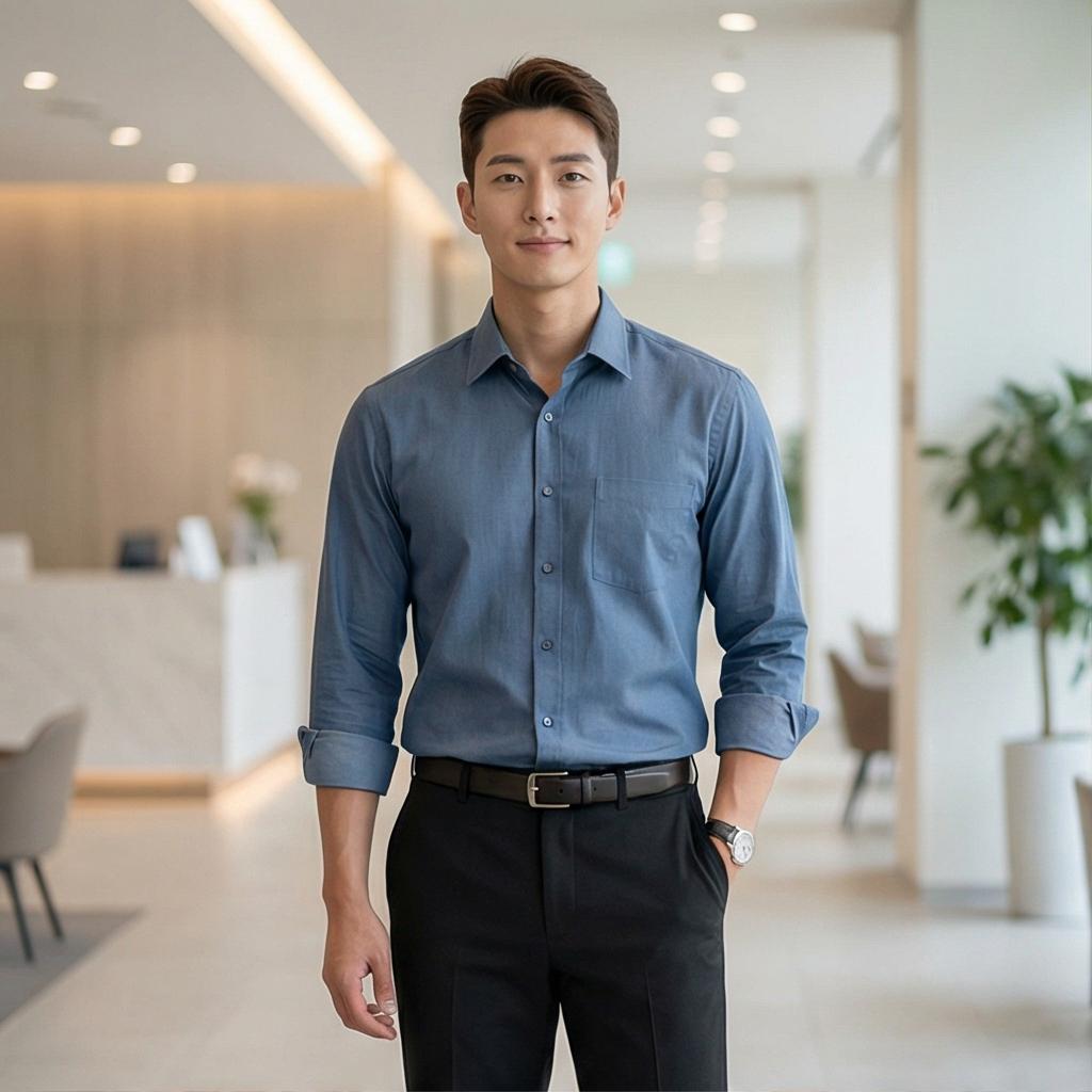 블랙 슬랙스: 실패 없는 깔끔한 비즈니스 캐주얼 룩