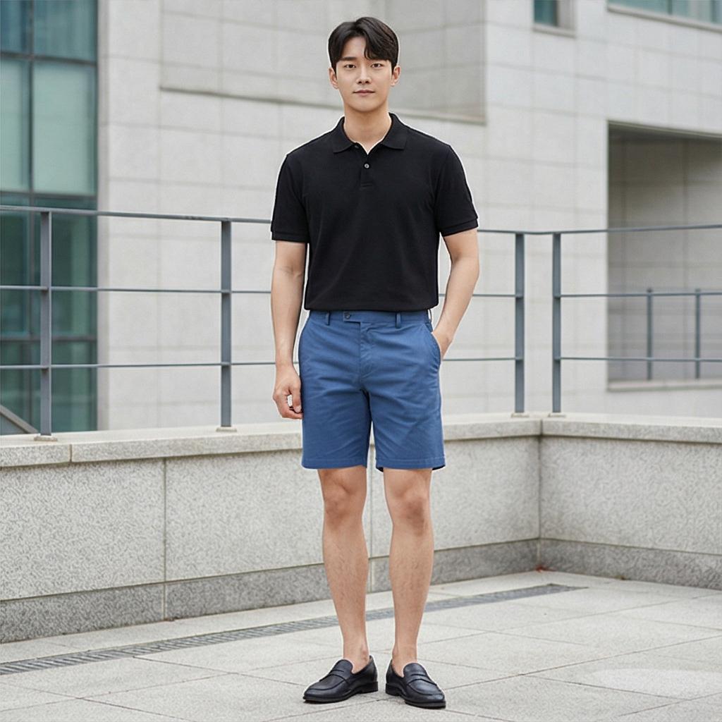 검정색 피케 셔츠: 세련된 비즈니스 캐주얼 스타일