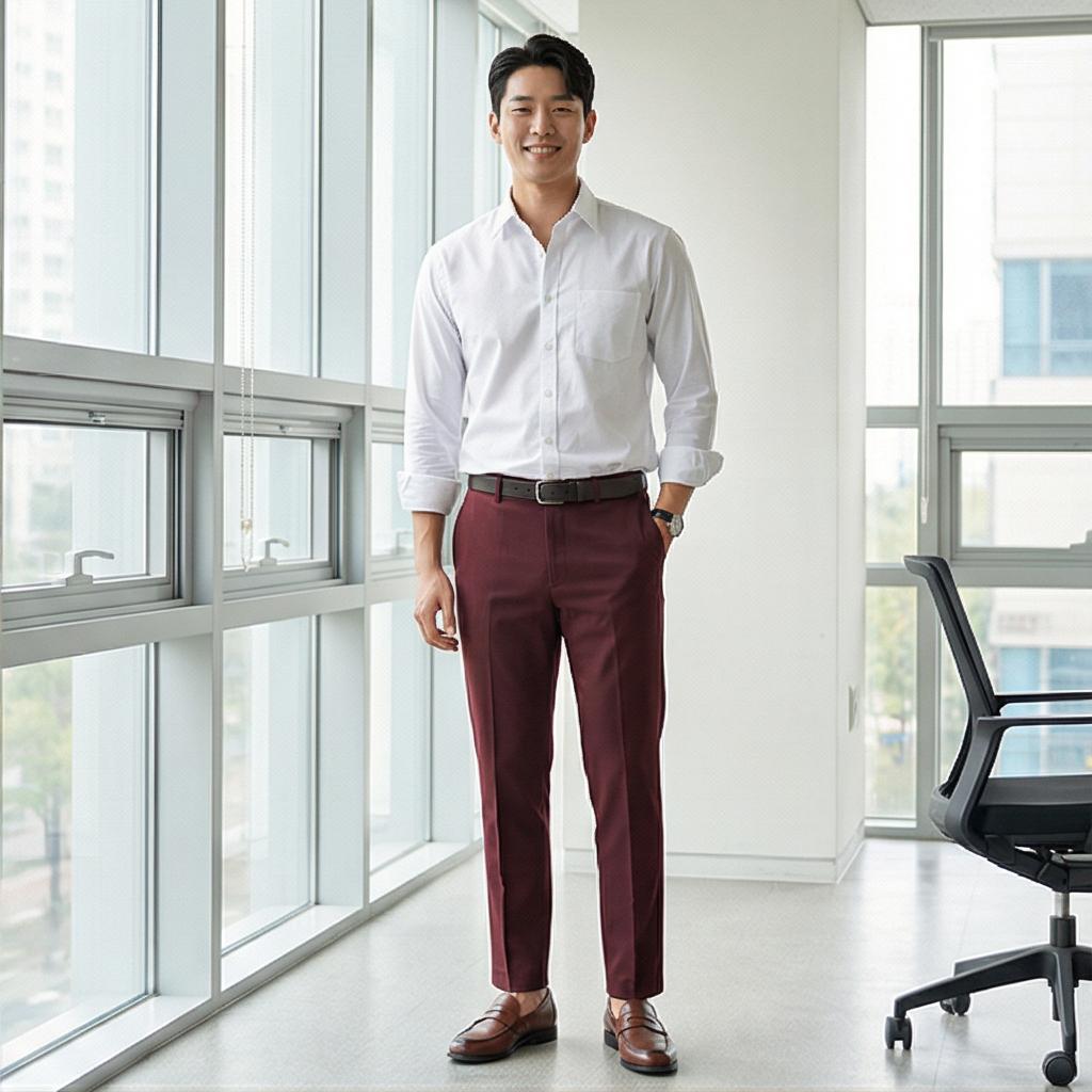 화이트 셔츠: 깔끔한 비즈니스 캐주얼 스타일