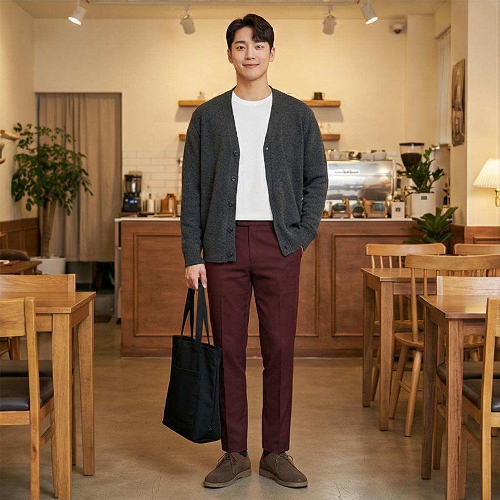 그레이 가디건과 자켓: 차분한 가을과 겨울의 감성 룩