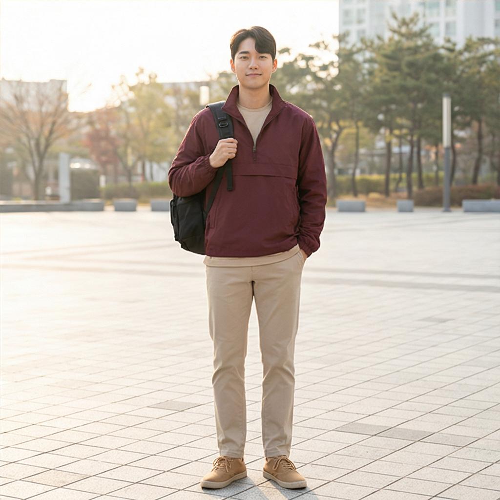 베이지 면바지: 부드러운 인상의 캐주얼 스타일