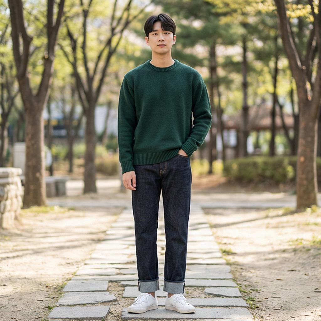 생지 데님 팬츠: 실패 없는 데일리 룩