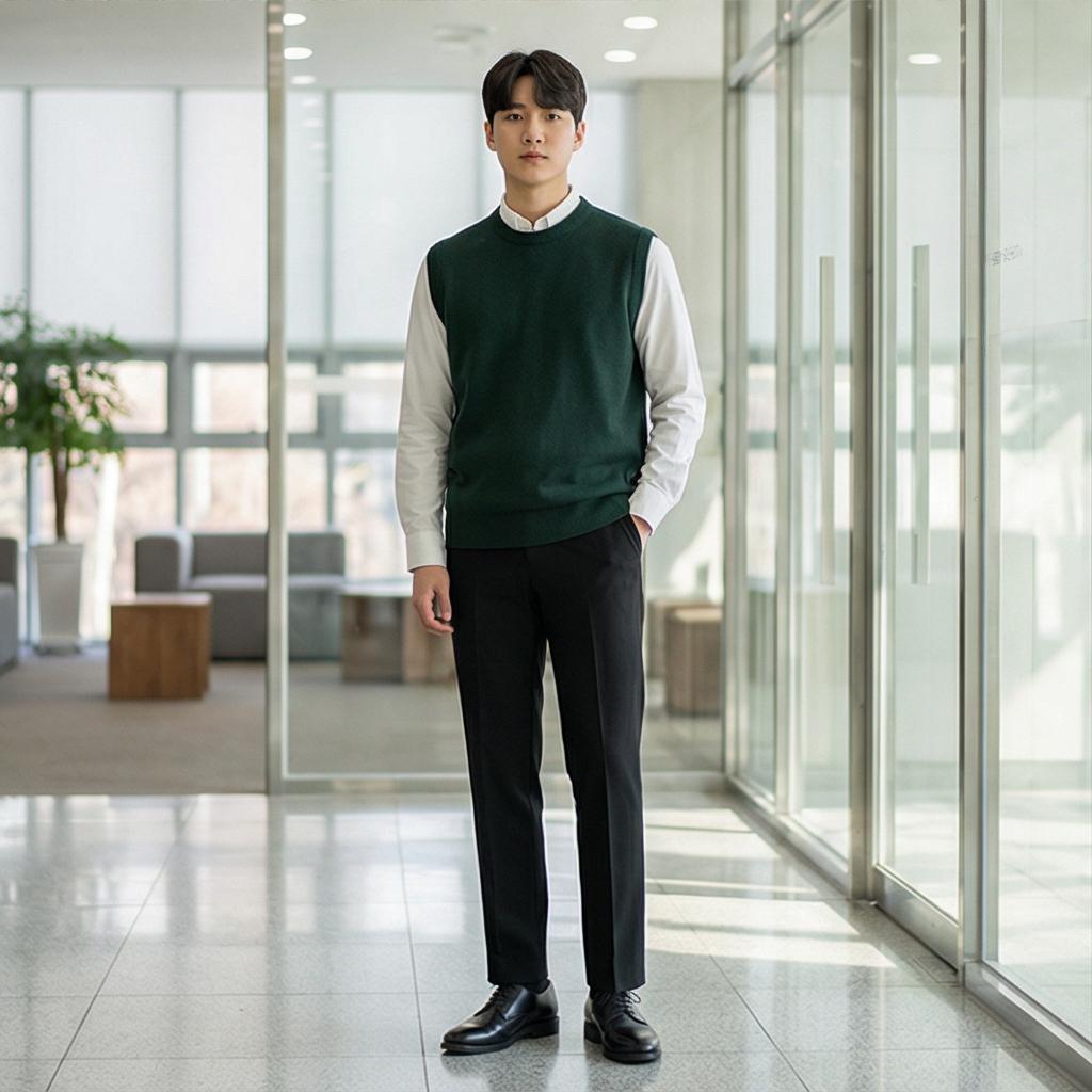 검정 슬랙스: 단정한 비즈니스 캐주얼 룩