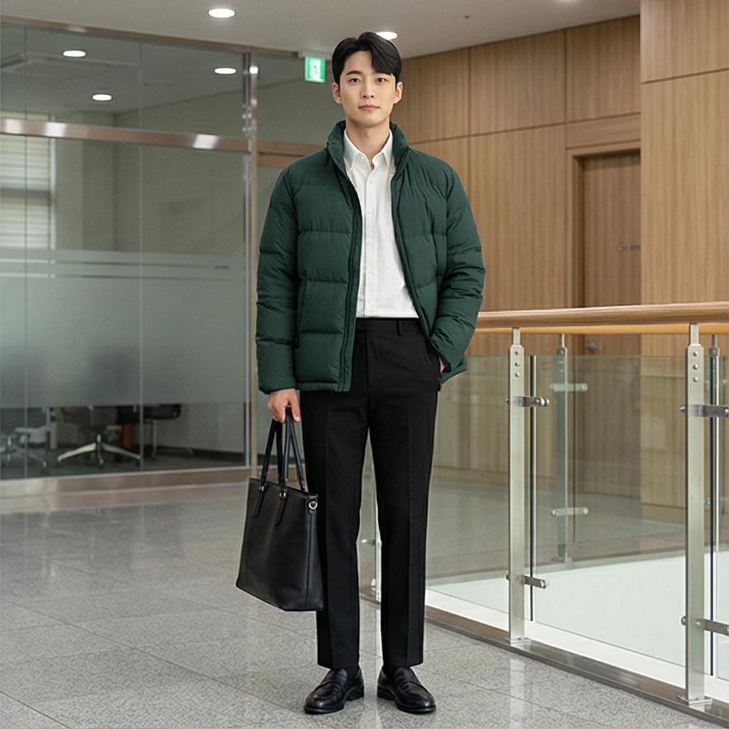 검정 슬랙스: 세련된 비즈니스 캐주얼룩