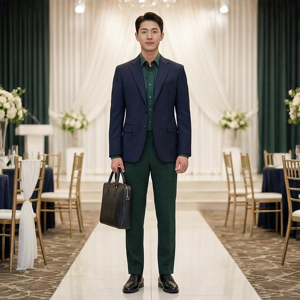 네이비 자켓: 격식 있는 포멀 룩