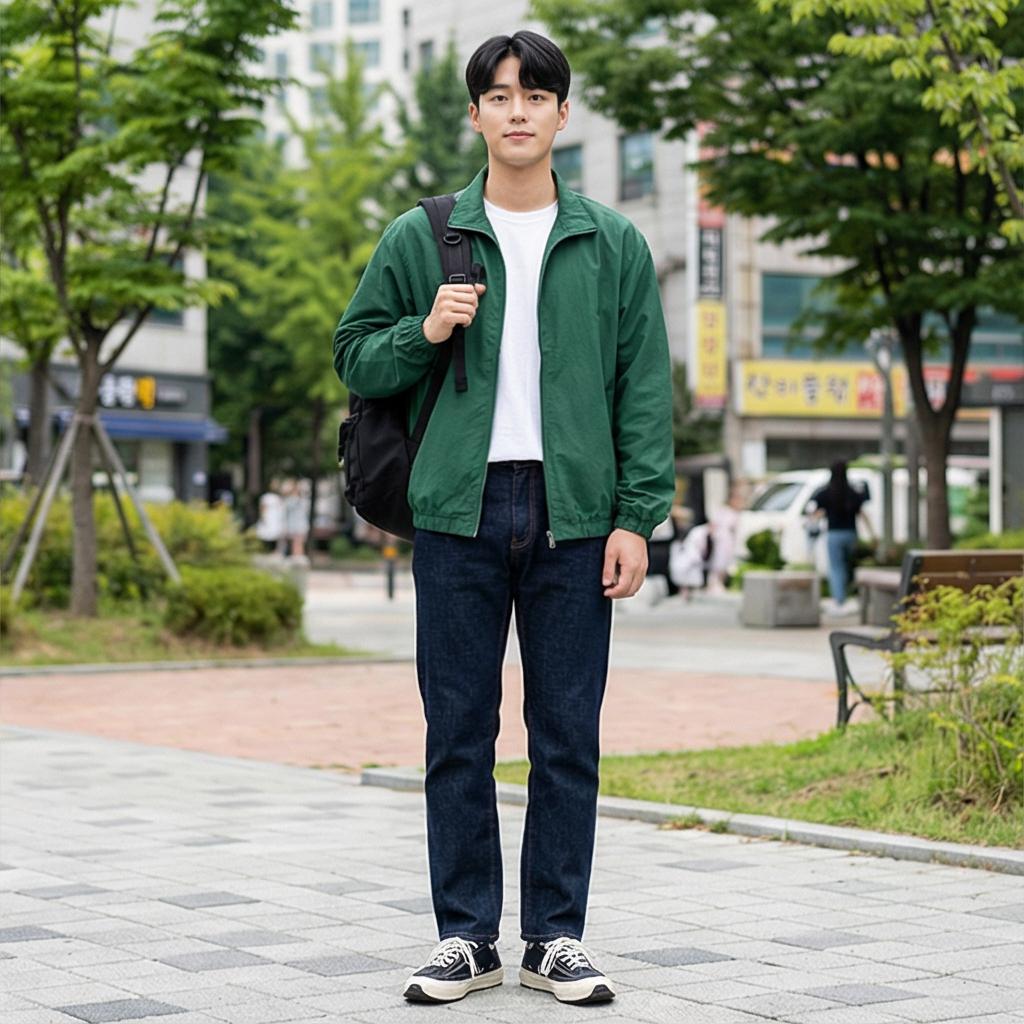 진청 데님 팬츠: 캐주얼한 스타일