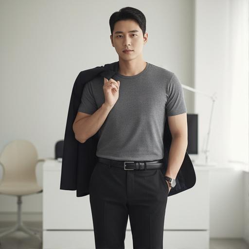 검정 슬랙스: 깔끔하고 신뢰감을 주는 비즈니스 캐주얼룩