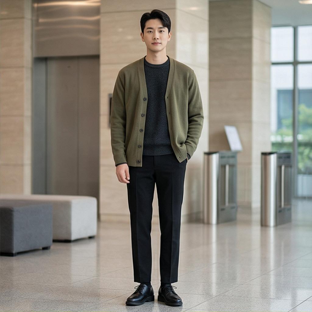 검정색 슬랙스: 차분한 비즈니스 캐주얼 스타일