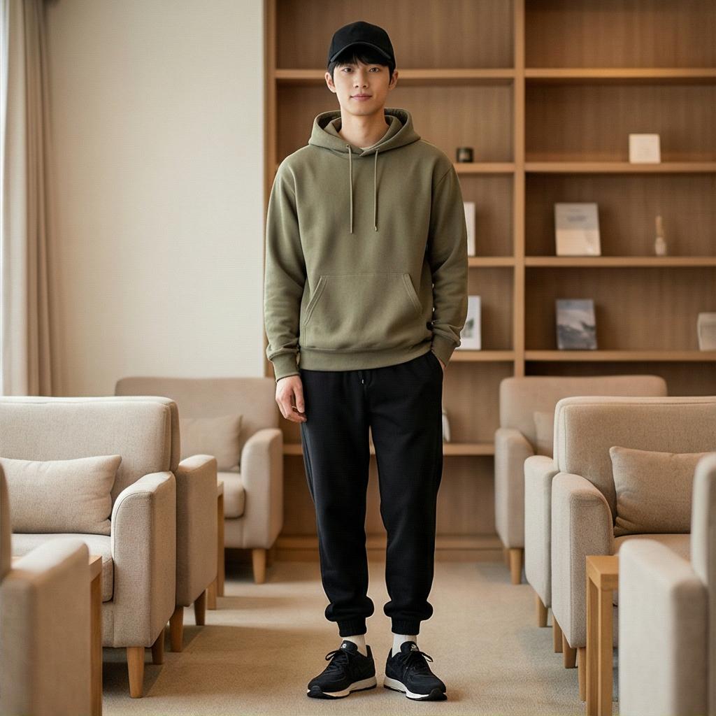 검정 조거 팬츠: 편안한 원마일웨어 룩