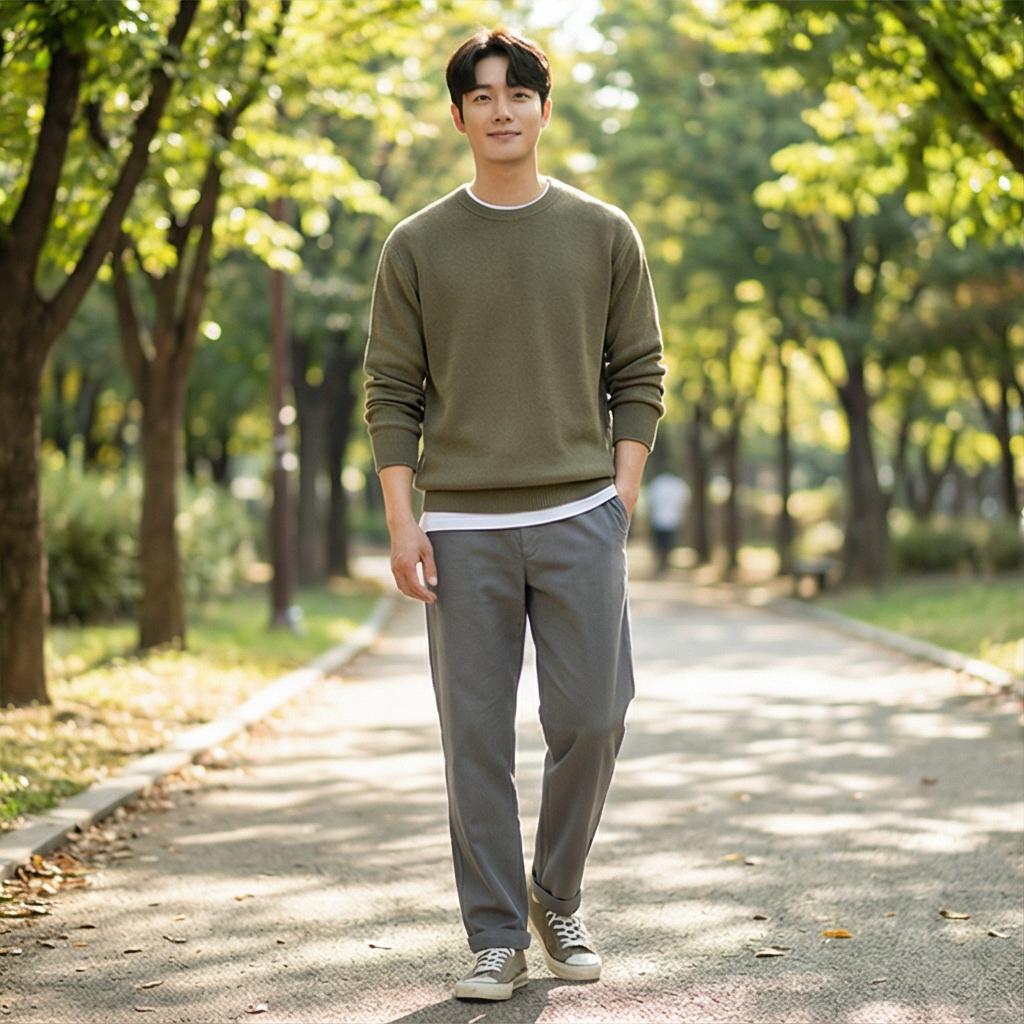 흰색 티셔츠: 자연스러운 레이어드 스타일