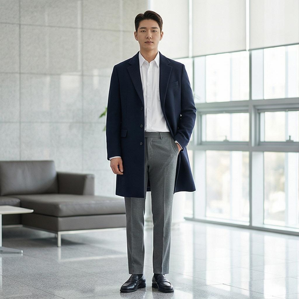 회색 슬랙스: 신뢰감을 주는 오피스 스타일