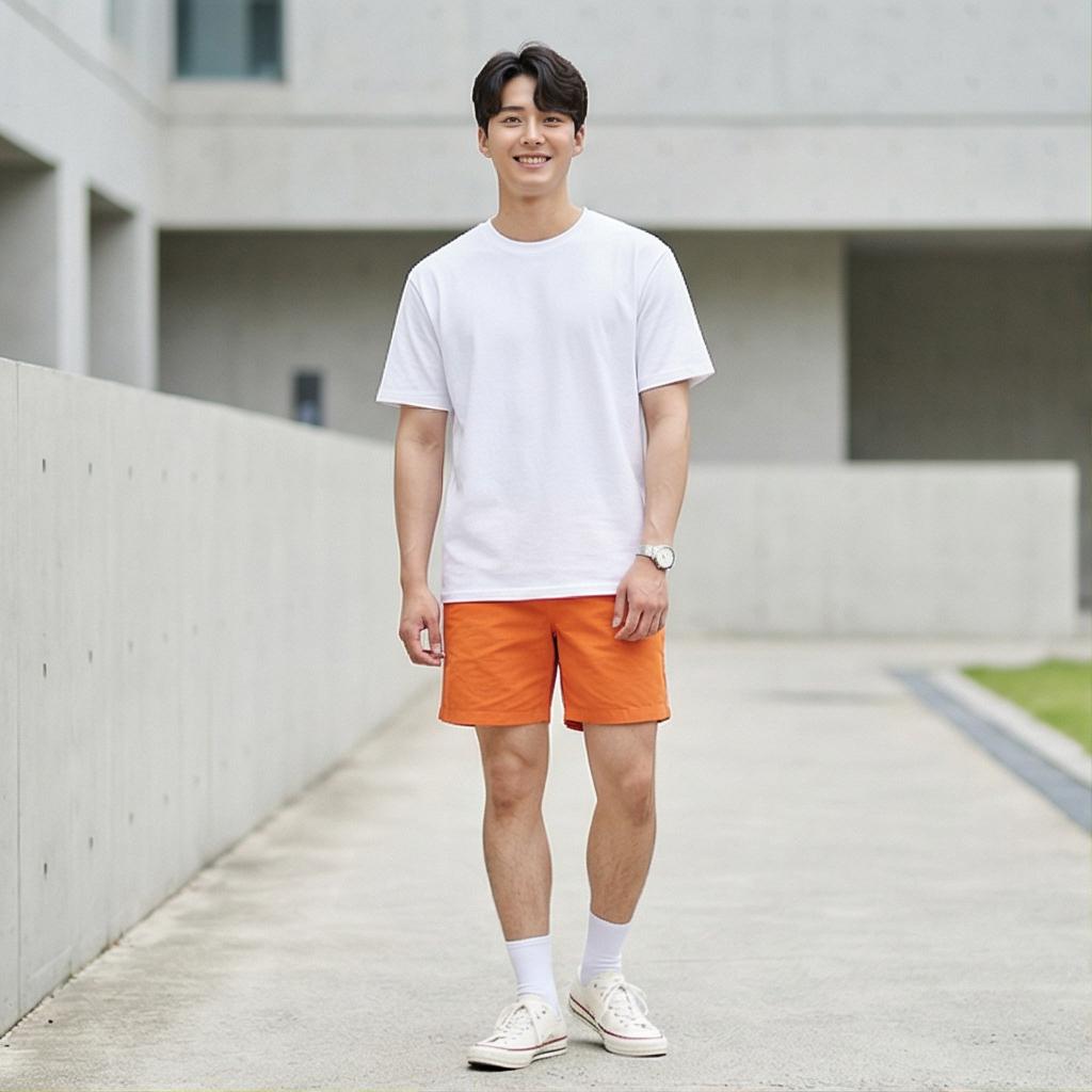 흰색 티셔츠: 깔끔한 데일리 룩