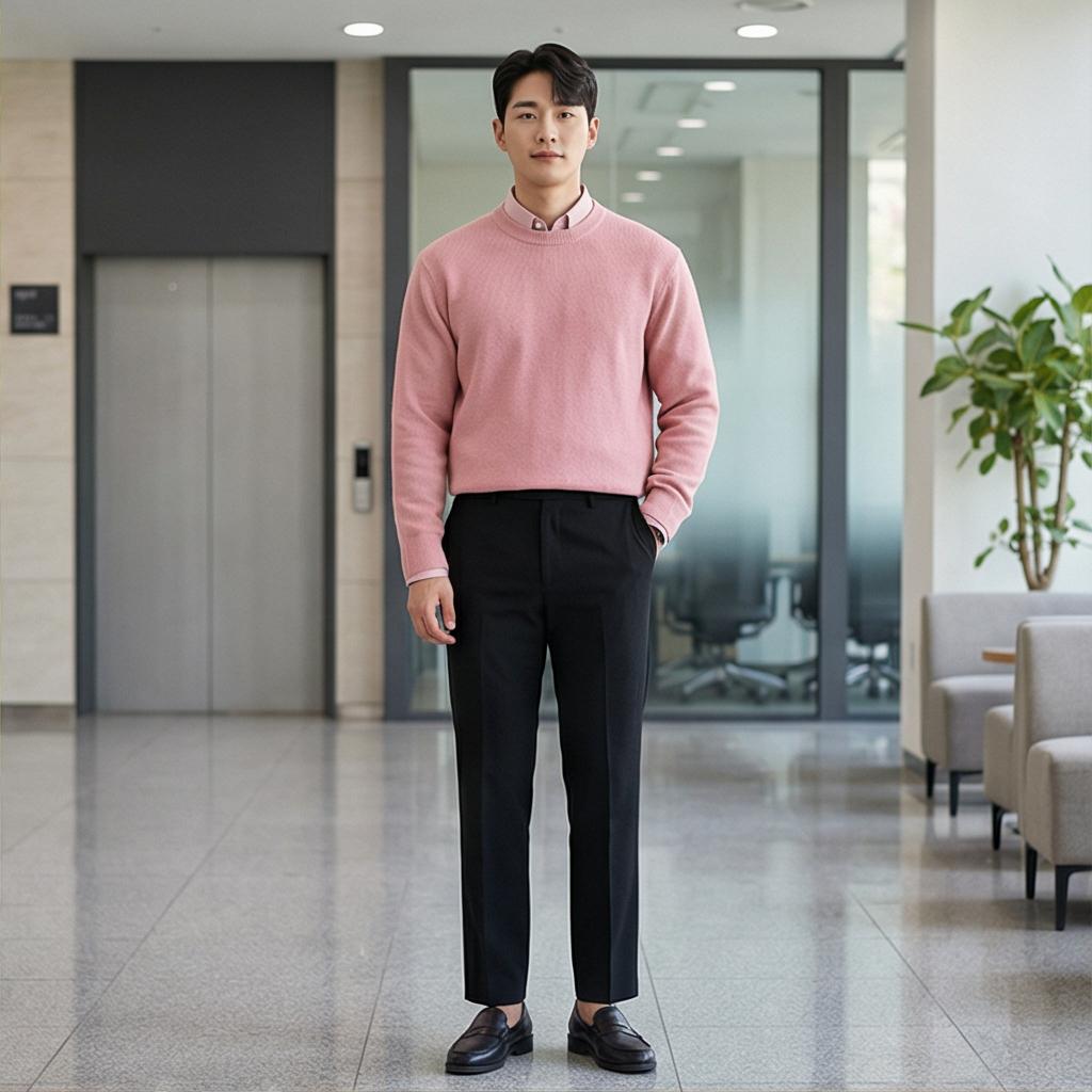 그레이 슬랙스: 단정한 비즈니스 캐주얼