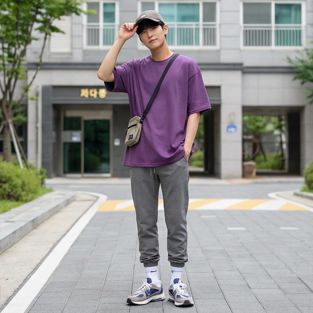 회색 조거 팬츠: 멋스러운 원마일 룩