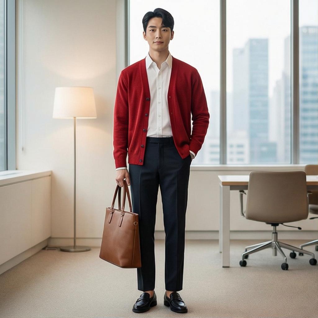 화이트 셔츠와 슬랙스: 깔끔한 비즈니스 캐주얼 룩