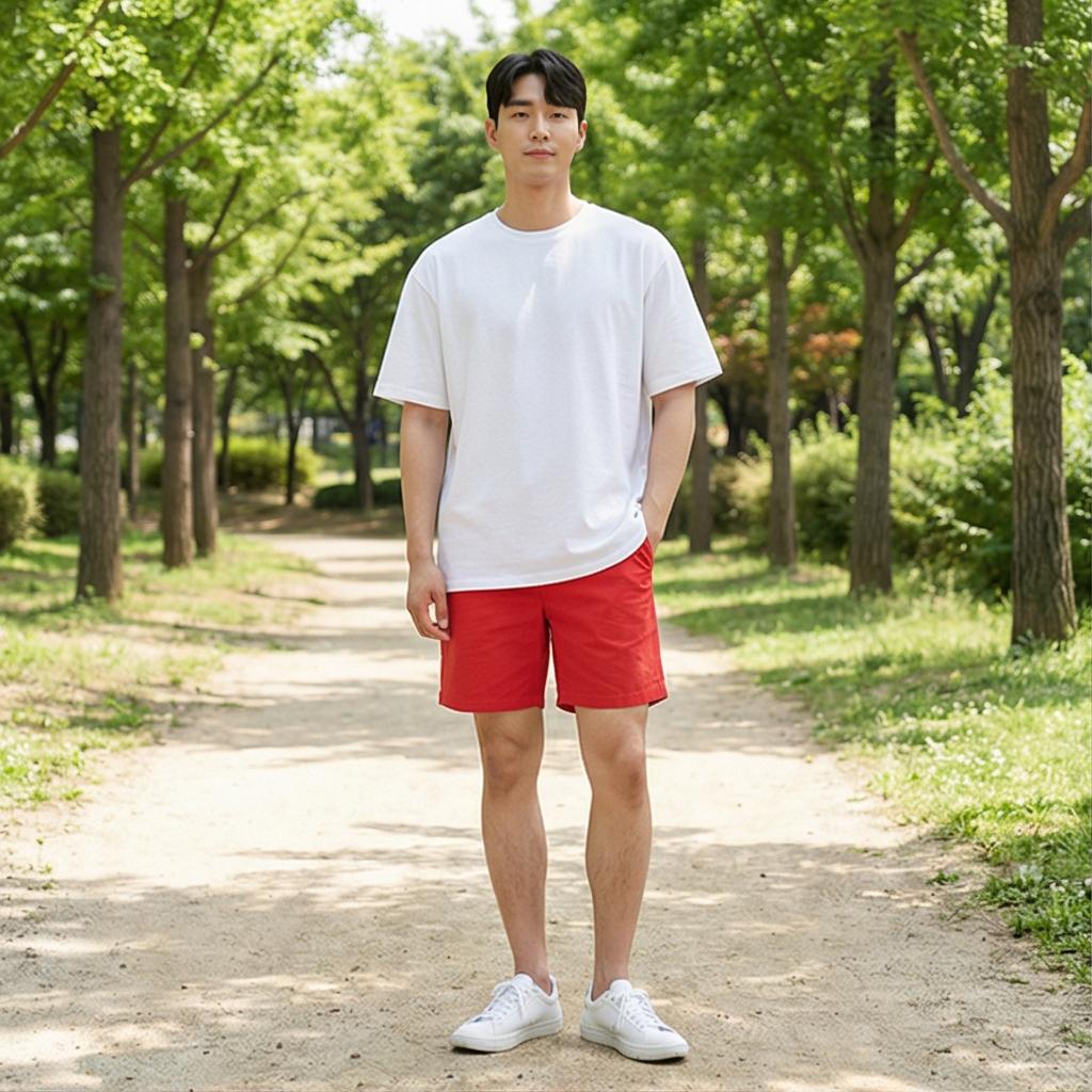 흰색 무지 티셔츠: 깔끔하고 편안한 데일리룩