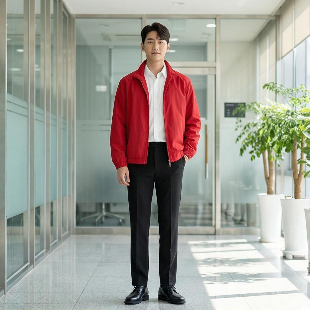 검정 슬랙스: 깔끔한 비즈니스 캐주얼 룩