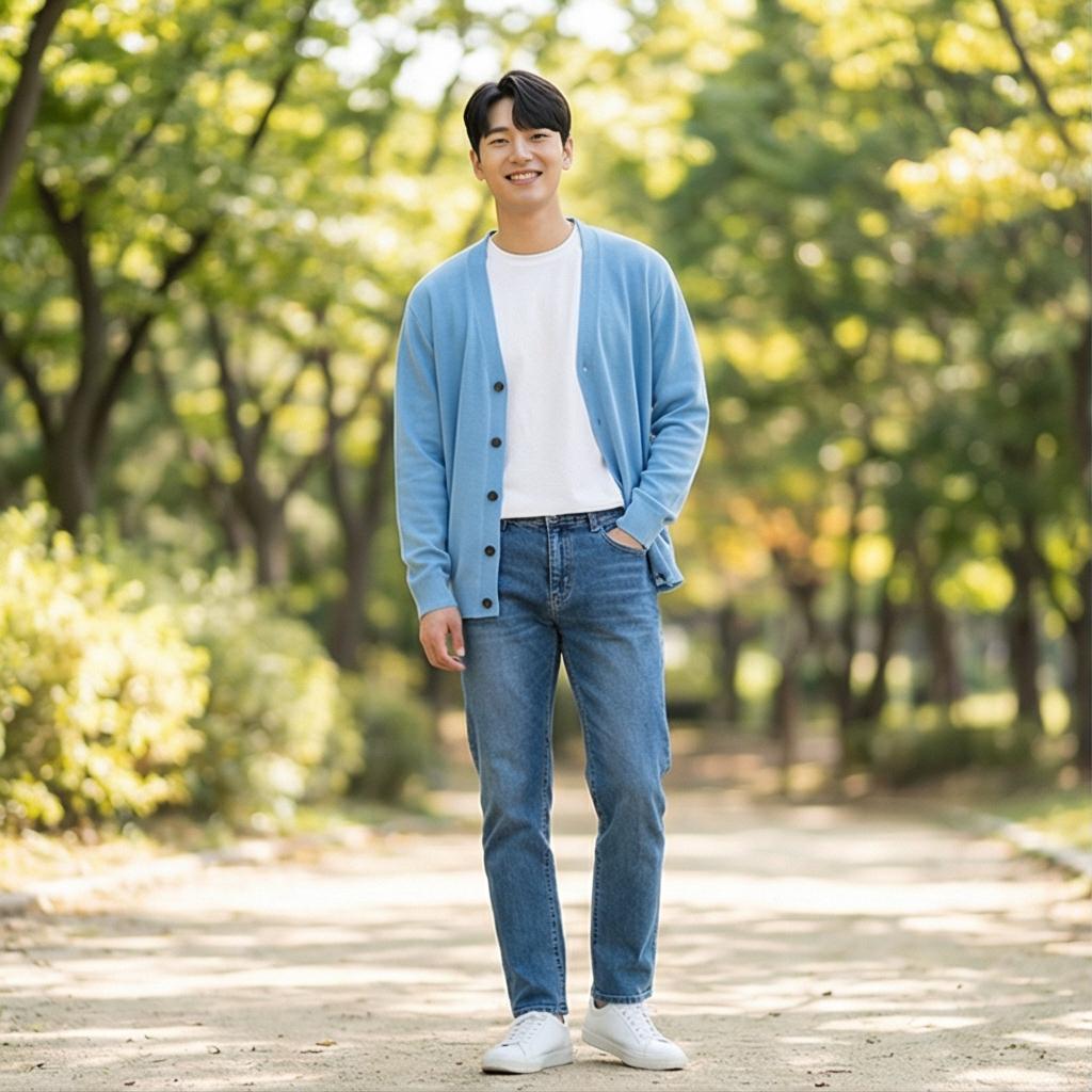 흰색 티셔츠 & 청바지: 실패 없는 캐주얼 룩