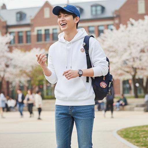 청바지: 청량한 캠퍼스 룩