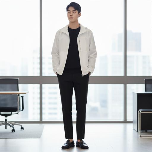 검정 슬랙스: 비즈니스 캐주얼 오피스룩