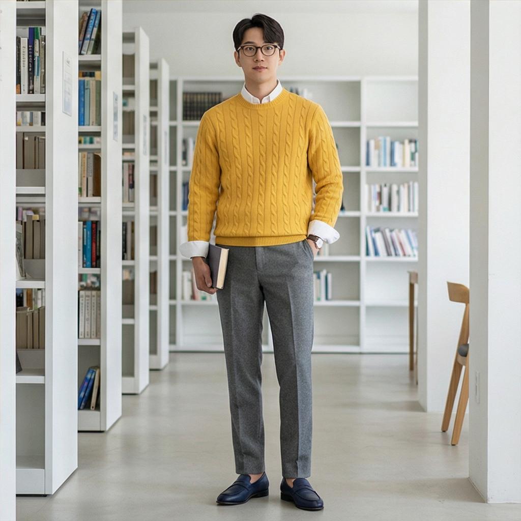 화이트 셔츠: 지적인 레이어드 룩