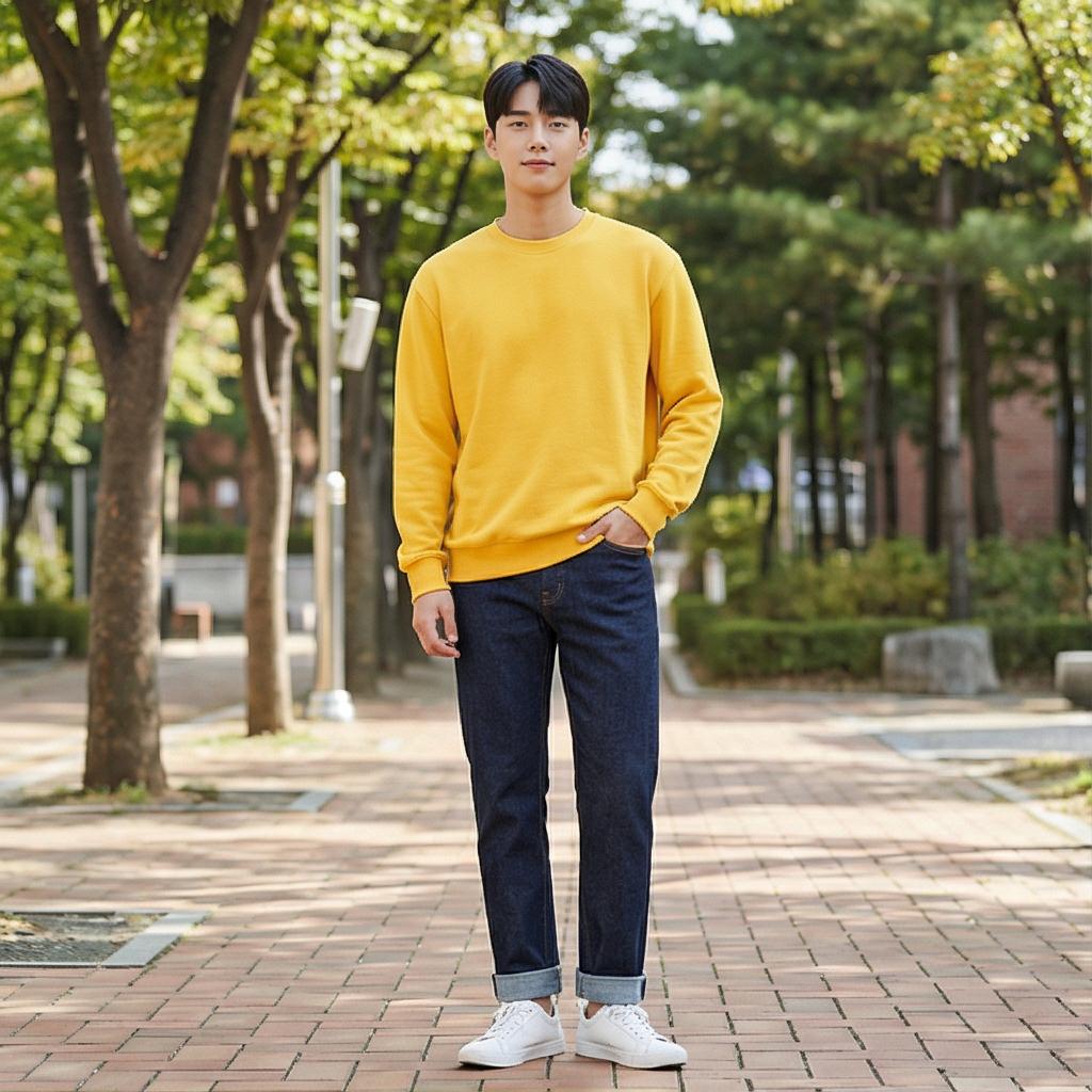 진청 데님 팬츠: 실패 없는 주말 나들이 룩