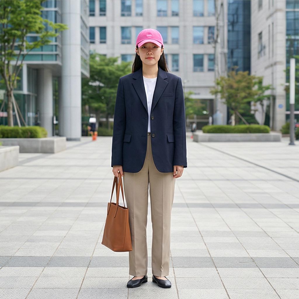 네이비 자켓: 센스 있는 비즈니스 캐주얼