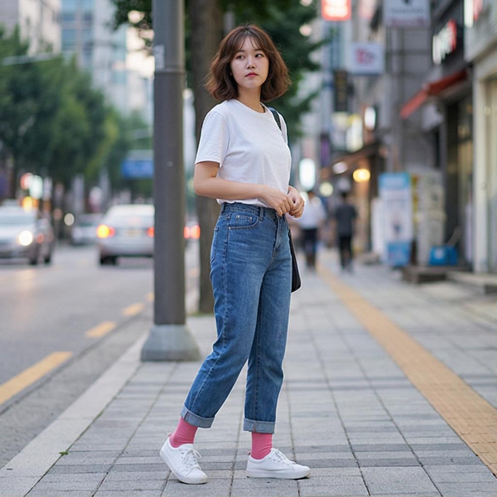 청바지: 캐주얼한 데일리 스타일