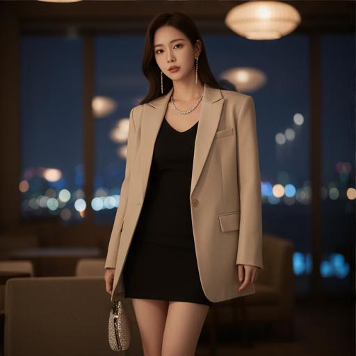 블랙 미니 드레스: 시크하고 매력적인 데이트 룩