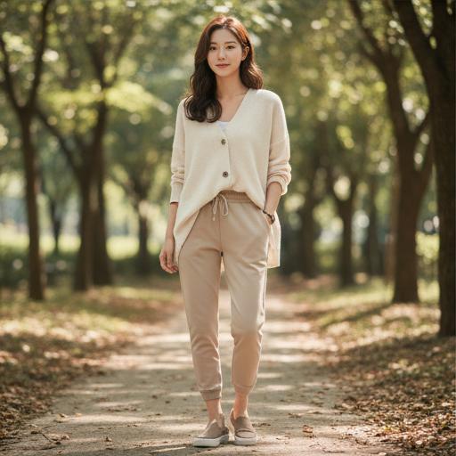 루즈핏 니트, 가디건: 포근하고 부드러운 꾸안꾸룩