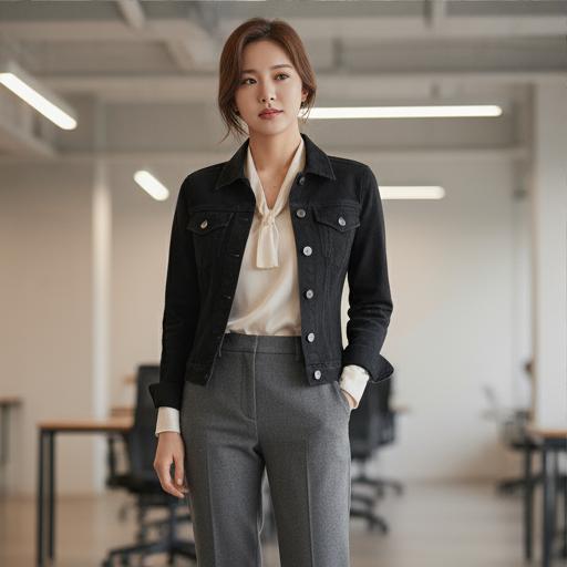 슬랙스 + 로퍼: 단정하면서도 편안한 비즈니스 캐주얼룩