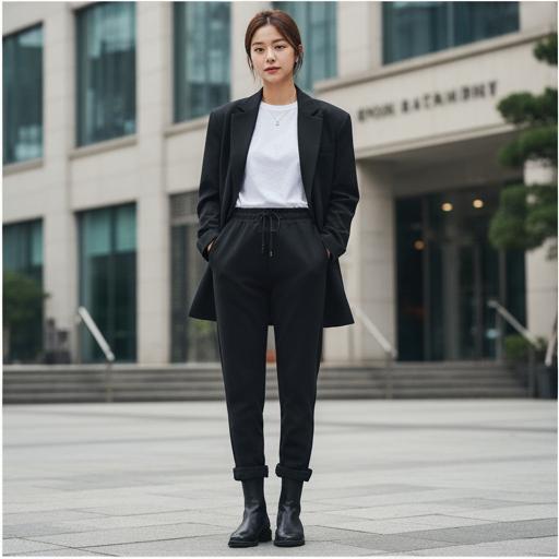 오버핏 자켓: 의외의 조합, 시크한 출근 & 외출룩